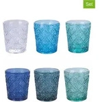 Villa d ́Este 6er-Set: Gl&auml;ser "Ocean" in Transparent - 230 ml