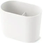 umbra Zahnputzbecher ''Step'' in Wei&szlig; - (B)12,7 x (H)10,2 x (T)7,6 cm