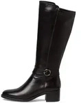 Tamaris Leder-Stiefel in Schwarz - 36