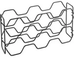 metaltex Weinregal ''Hexagon'' in Schwarz - (B)43 x (H)22 x (T)12 cm