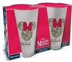 Stor 2er-Set: Gl&auml;ser "Minnie Mouse" in Transparent - 490 ml