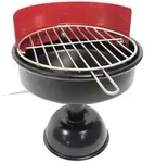 Winkee Aschenbecher ''Mini Grill'' in Schwarz - (H)16 x &Oslash; 13 cm