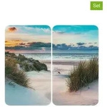 Wenko 2er-Set: Herdabdeckplatten "Dune" in Bunt - (L)30 x (B)52 cm