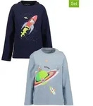 Blue Seven 2er-Set: Longsleeves in Dunkelblau - 98