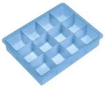 Lurch Eisformer "W&uuml;rfel 4x4cm" in Hellblau - (B)18 x (H)14 x (T)4 cm