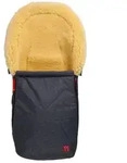 Kaiser Naturfellprodukte Lammfell-Fu&szlig;sack "Emma" in Schwarz - (L)80 x (B)37 cm