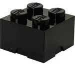 LEGO Aufbewahrungsbox "Brick 4" in Schwarz - (B)25 x (H)18 x (T)25 cm