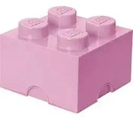 LEGO Aufbewahrungsbox "Brick 4" in Hellpink - (B)25 x (H)18 x (T)25 cm
