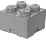 LEGO Aufbewahrungsbox "Brick 4" in Grau - (B)25 x (H)18 x (T)25 cm