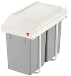 Hailo Einbau-M&uuml;lltrenn-System ''Multi-Box duo L'' in Grau - (B)26 x (H)43 x (T)50 cm