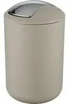 Wenko Schwingdeckeleimer "Brasil" in Taupe - 6,5 l