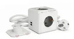 Designnest Steckdosenmultiplikator ''PowerCube'' in Wei&szlig; - (B)7 x (H)7 x (T)11...