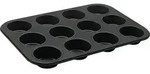 Zenker Muffinform "Black Metallic" in Schwarz - (L)38,5 x (B)26,5 cm