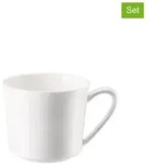 Rosenthal 6er-Set: Kaffee-Obertassen "Jade" in Wei&szlig; - 200 ml