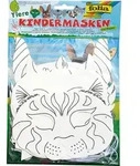 folia PAPER Kindermasken "Tiere" in Wei&szlig; - 6 St&uuml;ck
