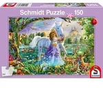 Schmidt Spiele 150tlg. Puzzle "Prinzessin mit Einhorn und Schloss" - ab 7 Jahren