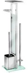 Wenko WC-Garnitur "Debar" in Silber - (H)70,5 cm