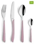 Kuppels 24tlg. Poliertes Besteck-Set "Prisma" in Rosa