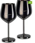 Echtwerk 2er-Set: Weingl&auml;ser in Schwarz - 500 ml