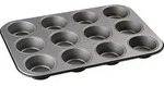 Zenker Muffinform "Energy" in Anthrazit - (L)38 x (B)26 cm