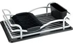 Wenko Abtropfgestell in Schwarz - (B)46,5 x (H)13 x (T)31,5 cm