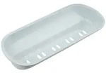 Dr. Oetker Stollenbackform "White Christmas Baking" in Wei&szlig; - (L)31 x (B)15 cm