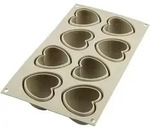 silikomart Silikon-Pralinenform in Beige - (B)33,5 x (T)18 cm