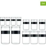 bodum 12er-Set: Vorratsgl&auml;ser "Presso" in Transparent