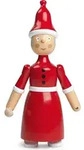 Kay Bojesen Dekofigur "Weihnachtsfrau" in Rot - (H)20 cm