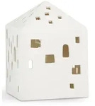 K&auml;hler Lichthaus "Urbania Iyshus" in Wei&szlig; - (B)9 x (H)12,5 x (T)9 cm