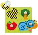 Jumbo 4tlg. Holzpuzzle "Garten" in Bunt - ab 2 Jahren