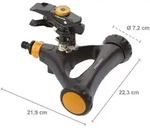 Fiskars Gartensprinkler "Impulse" in Schwarz