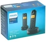 Philips 2er-Set: Schnurlose Telefone "D1602B/01 Dual"