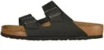 Birkenstock Leder-Pantoletten "Arizona" in Schwarz - Weite N - 44