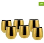 Echtwerk 6er-Set: Weinbecher in Gold - 500 ml