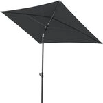 Doppler Active Green Edition Mittelstockschirm 200x120cm Schwarz|Dunkelgrau...