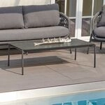 LC Garden Bari Loungetisch 120x70cm Aluminium/Sinterstone Dunkelgrau 249827