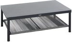 Siena Garden Kansas Loungetisch 110x70cm Aluminium/Glaskeramik Dunkelgrau T59868