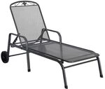 MWH Savoy Gartenliege Streckmetall Dunkelgrau 879003