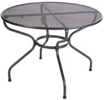 Royal Garden Royal Verso Gartentisch &Oslash;105 cm Streckmetall Dunkelgrau 154654