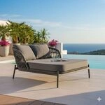 LC Garden Bari Daybed Aluminium/Rope/Olefin Dunkelgrau 249850