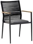 Zebra Spider Stapelsessel Aluminium mit Sitzkissen Dunkelgrau AR6350