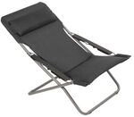Lafuma Transabed Liegestuhl verstellbar Stahl/BeComfort Dunkelgrau LFM2829.8902