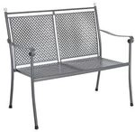 Royal Garden Excelsior Gartenbank 109,5cm Streckmetall Dunkelgrau 154025