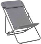 Lafuma Maxi Transat+ Liegestuhl Stahl/BeComfort Hellgrau LFM5175.8901