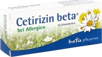 PZN-DE 14349396, betapharm Arzneimittel CETIRIZIN beta Filmtabletten 30 St,
