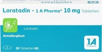 PZN-DE 01879106, LORATADIN-1A Pharma Tabletten 20 St, Grundpreis: &euro; 0,30 /