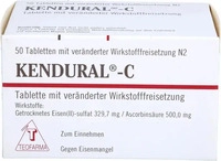 PZN-DE 02036491, Teofarma s.r.l KENDURAL C Retardtabletten 50 St, Grundpreis: &euro;