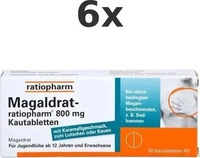 PZN-DE 04869870, MAGALDRAT-ratiopharm 800 mg Tabletten 20 St, Grundpreis: &euro; 0,24