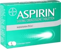 PZN-DE 10203603, Bayer Vital Gesch&auml;ftsbereich Selbstmedikation ASPIRIN 500 mg